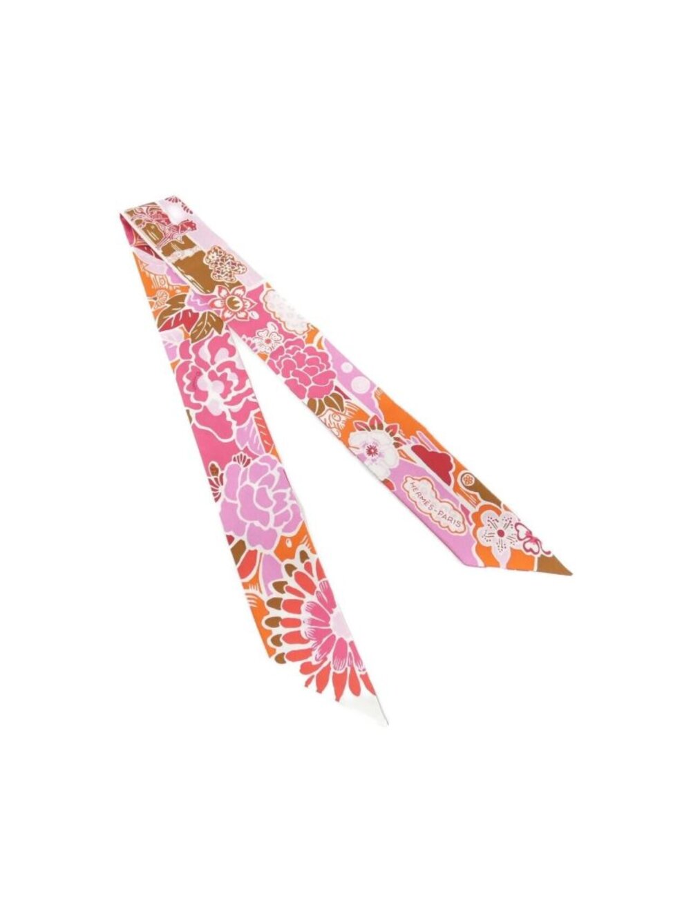 Hermes Bingata Twilly Scarf
